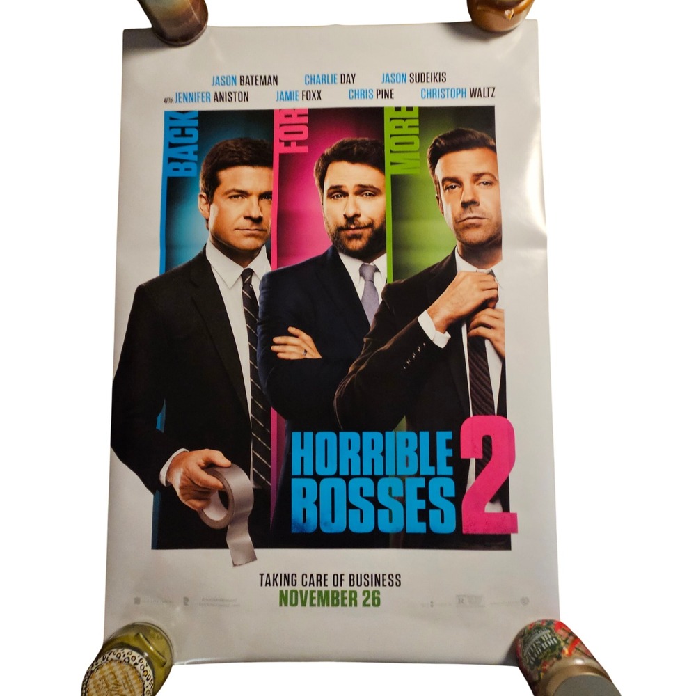 Horrible Bosses 2 2014‎ Promo Movie Poster 27x40 Jason Bateman, Jason Sudeikis
